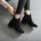 Botines de Ante con Tacón Robusto para Mujer