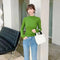 Camiseta Manga Larga Cuello Alto Slim con Interior de Cachemira