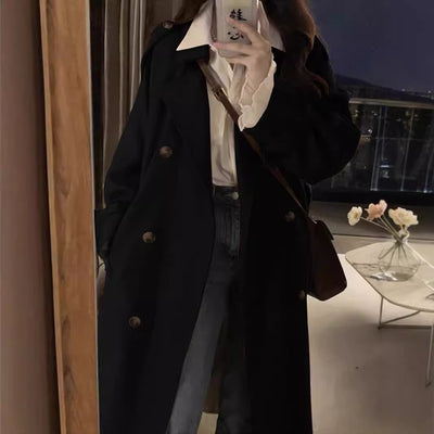Gabardina Clásica Británica para Mujer - Abrigo Midi Primavera Otoño - Image 14