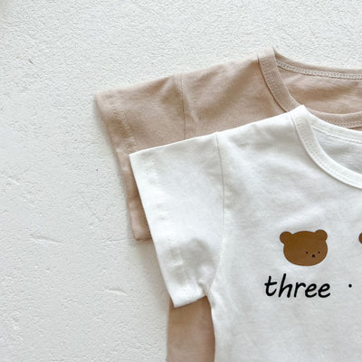 Conjunto de Enterizo Corto para Bebé con Babero Integrado - Image 19