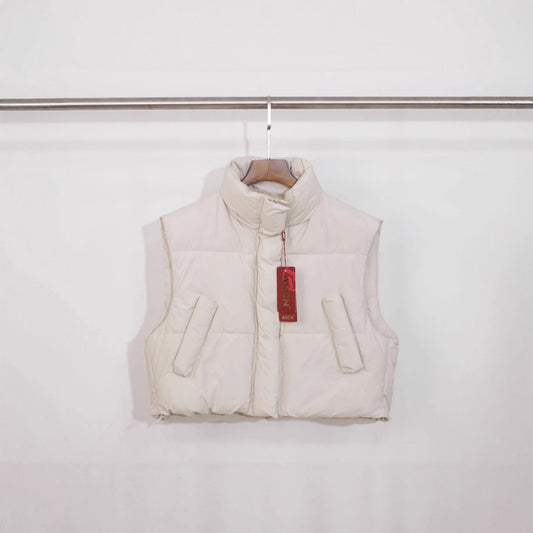 Chaleco Abrigador Mujer Cuello Solapa Corte Holgado - Image 2
