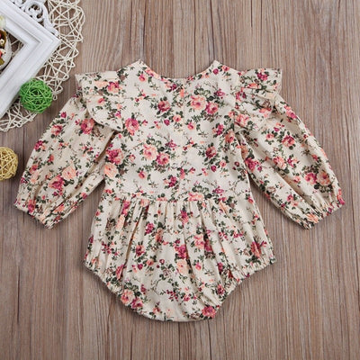 Jumpsuit Infantil Floral de Manga Larga - Image 6