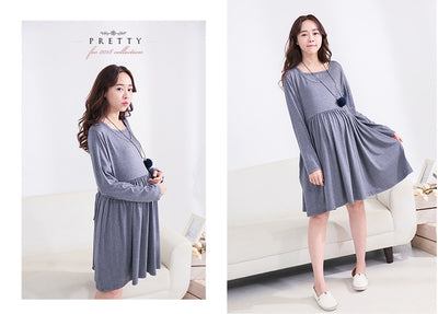 Vestido de Maternidad y Lactancia - Estilo Elegante para Mamá e Hijo - Image 19