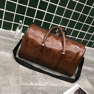 Bolsa de Viaje de Gran Capacidad PU - Equipaje Portátil con Correa Diagonal - Image 6