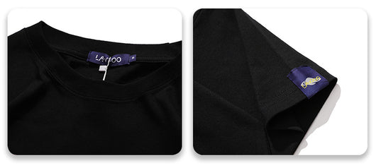 Camiseta Holgada Estampado Periódico - Estilo Urbano Tendencia - Image 5