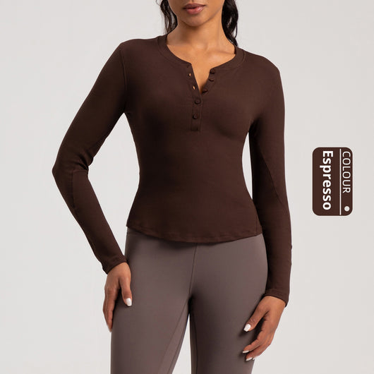 Playera Deportiva de Manga Larga para Yoga y Running - Image 7