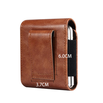Bolsa de Cintura de Cuero con Pantalla Abatible para Teléfono - Image 13