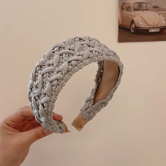 Diadema Vintage Tejida Ancha con Calavera - Banda Elástica Sensible a la Presión - Image 8