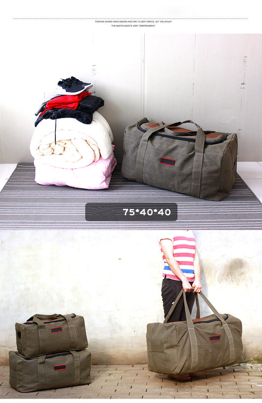 Bolsa de Viaje Grande de Lona para Hombre - Capacidad Extra para Mudanzas - Image 10