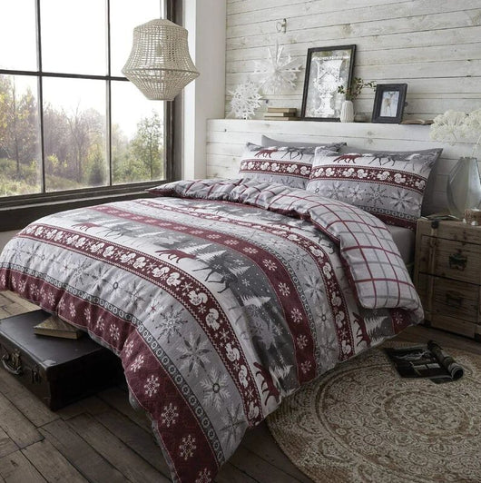 Juego de Cama Tres Piezas Tela Piel de Durazno Navideño - Image 2