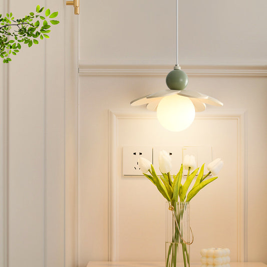 Lámpara de Techo Minimalista Crema para Mesita de Noche