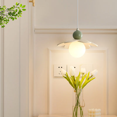 Lámpara de Techo Minimalista Crema para Mesita de Noche