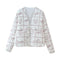 Chaqueta Acolchada con Estampado Retro