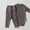 Conjunto de Pantalones Protectores de Cintura Alta para Bebé con Rayas