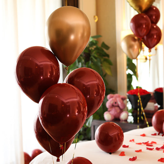 Pack 50 Globos Látex Rojo Perlado Doble Capa - Decoración Elegante para Bodas y Celebraciones - Image 10