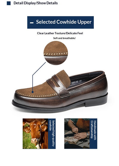 Mocasines de Cuero Genuino para Hombre - Elegancia Formal y Casual - Image 14
