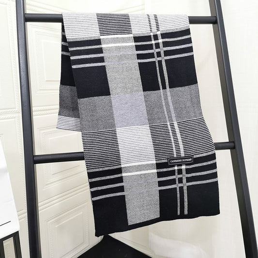 Bufanda Tejida Hombre Estilo Coreano Dongdaemun para Primavera, Otoño e Invierno