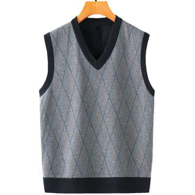 Chaleco Cardigan Hombre Primavera Otoño - Suéter Casual Edad Media - Image 5