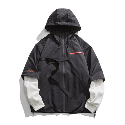 Chaqueta Hoodie Desmontable Hombre Oversized Tendencia Urbana - Image 6