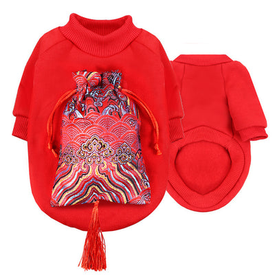 Ropa para Mascotas con Maquillaje de Ópera Pekinesa - Año Nuevo - Image 13