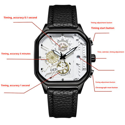 Reloj de Cuarzo Impermeable para Hombre con Esfera Luminosa - Image 12