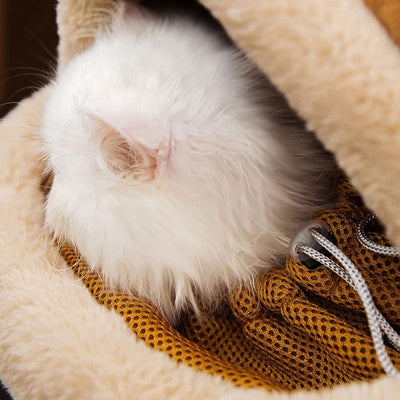 Mochila Transportadora para Mascotas con Diseño de Reno y Calentadores de Manos - Image 5