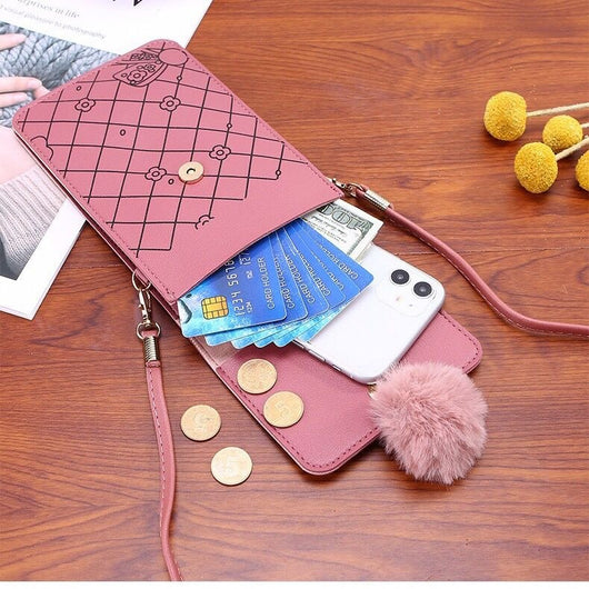 Bolsa Crossbody Vertical para Teléfono con Pantalla Táctil - Contraste para Mujer - Image 13