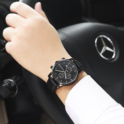 Reloj Empresarial Multifunción Estilo Coreano para Hombre - Image 3