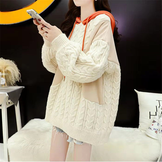 Sudadera con Capucha Tallas Grandes para Mujer - Diseño Moderno con Costuras - Image 2