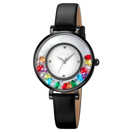 Reloj Elegante para Mujer con Esfera de Piedras Preciosas - Image 5