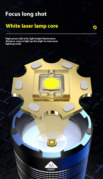 Linterna LED Recargable de Alto Rendimiento con Zoom y Control Remoto - Image 14