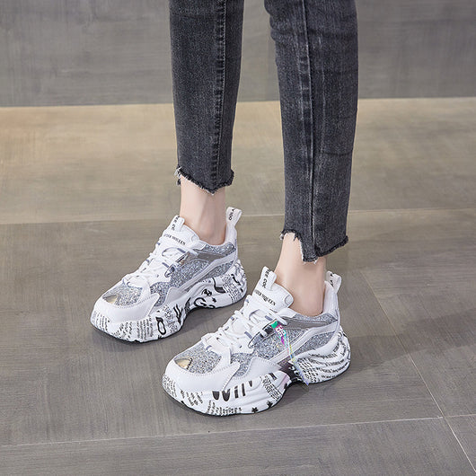 Zapatillas Papá Gruesas Coreanas para Mujer - Otoño Invierno - Image 8