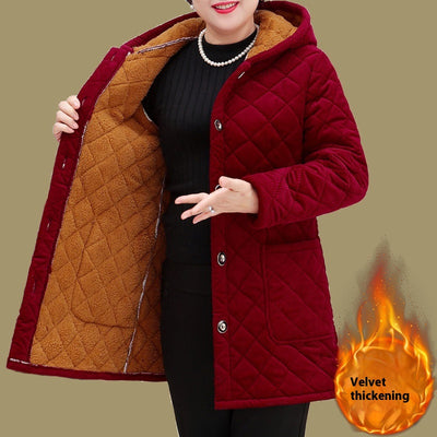 Abrigo de Pana Acolchado Estilo Occidental para Adultos Mayores - Image 7
