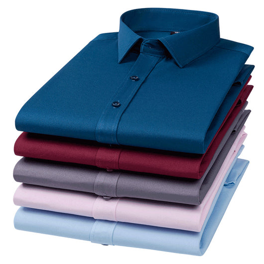 Camisa Casual Ejecutiva Manga Larga Stretch Sin Bolsillos