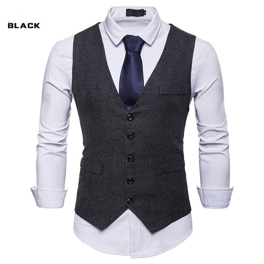 Chaleco de Traje Ejecutivo Clásico para Hombre - Lana Premium Estilo Europeo - Image 9