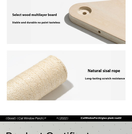Árbol Rascador Vertical para Pared de Vidrio - Image 19