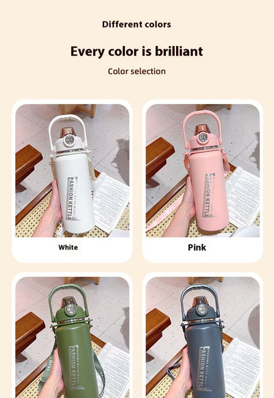 Termo Doble Capacidad Grande para Bebidas Frías y Calientes - Image 12
