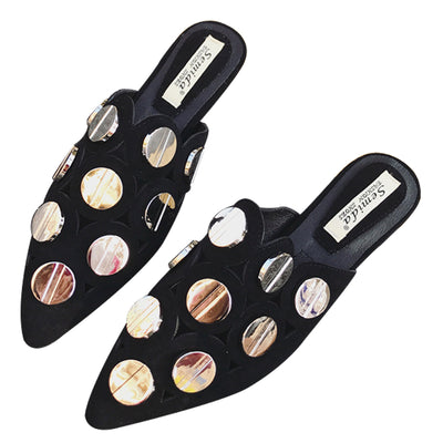 Sandalias Planas Elegantes con Punta Afilada para Mujer - Image 9
