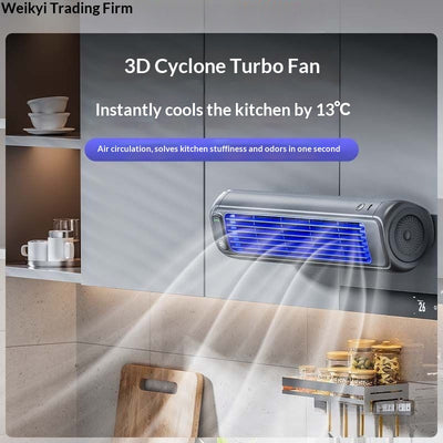 Ventilador de Pared sin Perforaciones para Cocina, Baño y Hogar - Image 2