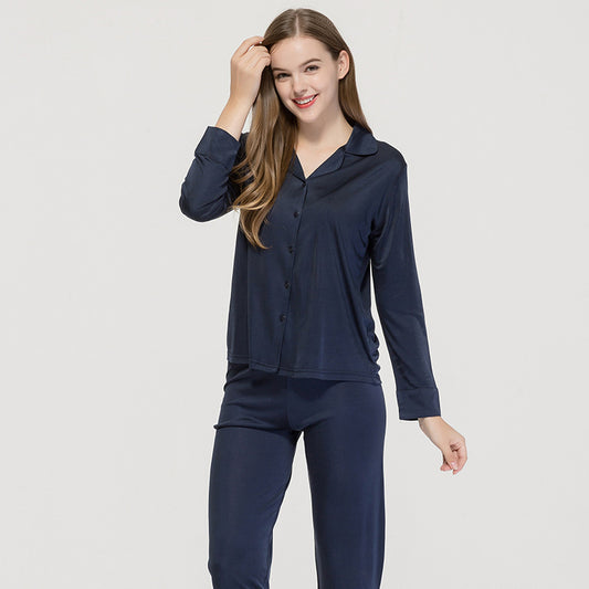 Conjunto de Dos Piezas en Seda Mulberry Tejida para Mujer