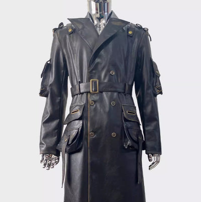 Chaqueta de Cuero para Motociclista Talla Grande - Image 4