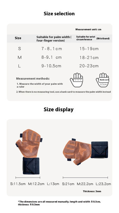 Guantes de Fitness de Cuero Genuino con Agarre Antideslizante - Image 8