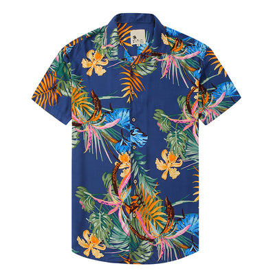 Camisa Hawaiana Estampada con Solapa para Hombre - Image 4