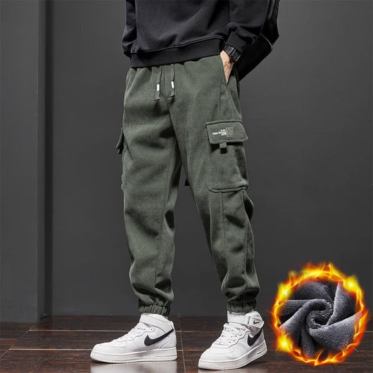Pantalones Casuales Holgados Forrados en Fleece - Calidez y Estilo - Image 10