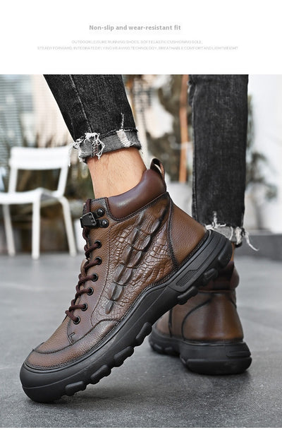 Botas Martin de Cuero Premium para Hombre con Cierre y Suela Antideslizante - Image 13