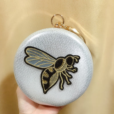 Cartera de Fiesta con Abalorios y Bordado de Abeja - Image 27
