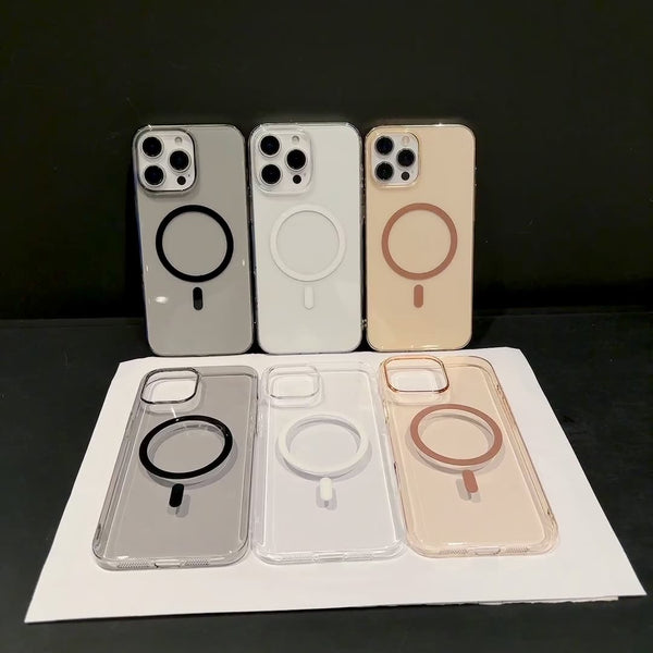 Funda Protectora PC Transparente con Magnético para Teléfono