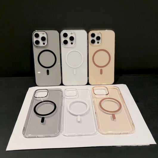 Funda Protectora PC Transparente con Magnético para Teléfono