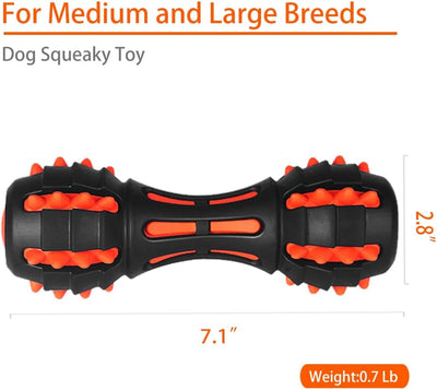 Juguete Masticable Indestructible para Perros Grandes - Forma Mancuerna con Sonido - Image 2