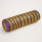 Multicolor Morado Dorado Verde 10 Inches